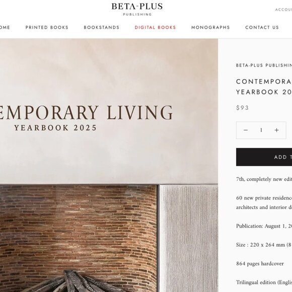 Contemporary Living Yearbook 2025 Hardcover – Modern Interior Design - Picture 2 of 13